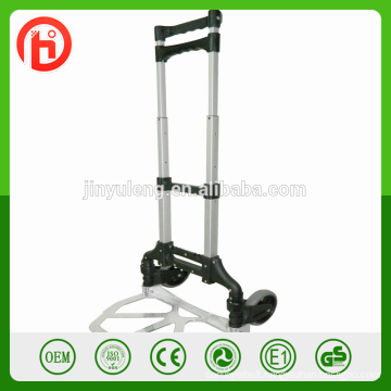 two wheels Steel & Aluminum adjustable telescopic Folding Hand Truck,scalable folid hand trolley wagon